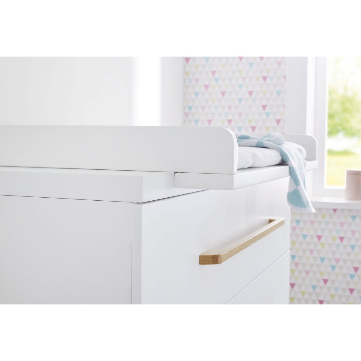 Nursery 'Riva' wide
3 parts: bed, wide chest of drawers, 2-door wardrobe