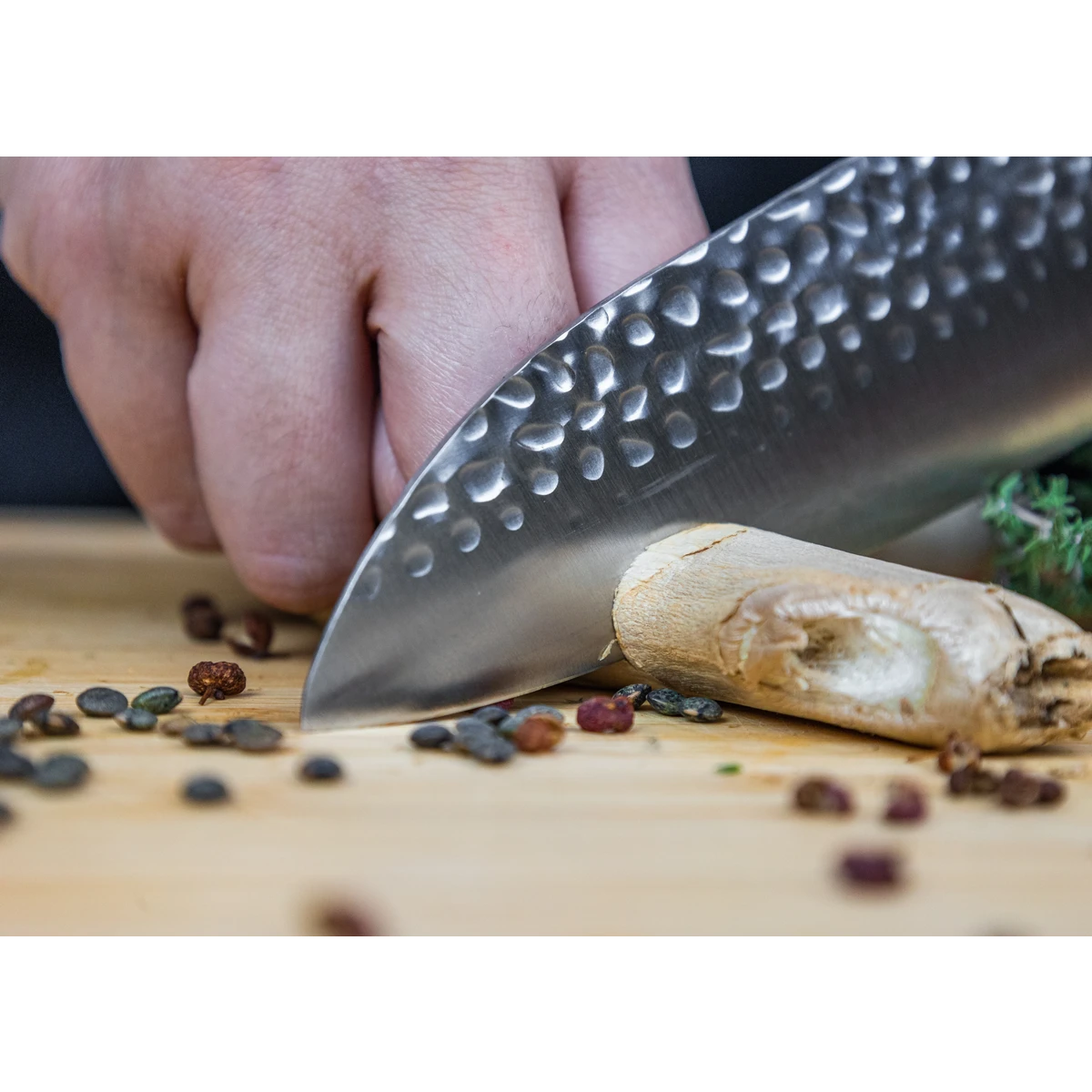 Knife set - The Asian Set: 3 knives (peeler + santoku + chopping knife)