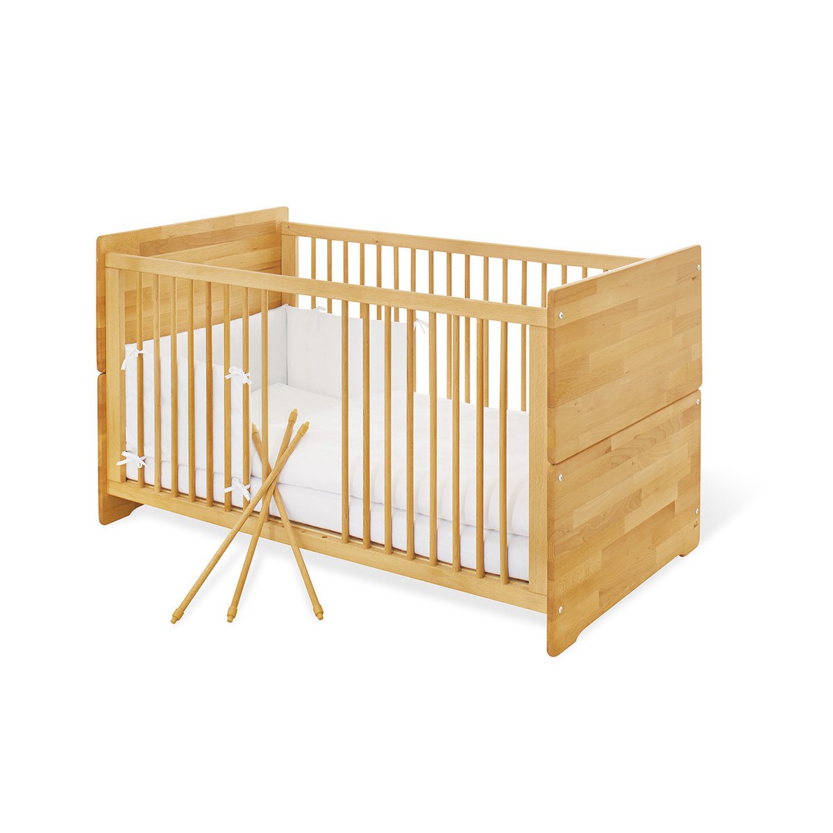 Starter set 'Natura' extra wide
2 parts: cot, extra wide chest of drawers