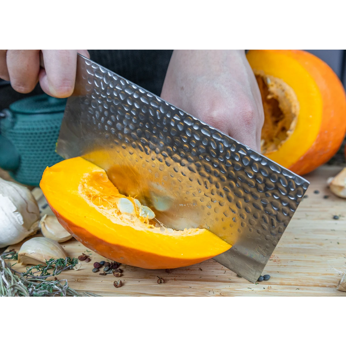 Knife set - The Asian Set: 3 knives (peeler + santoku + chopping knife)