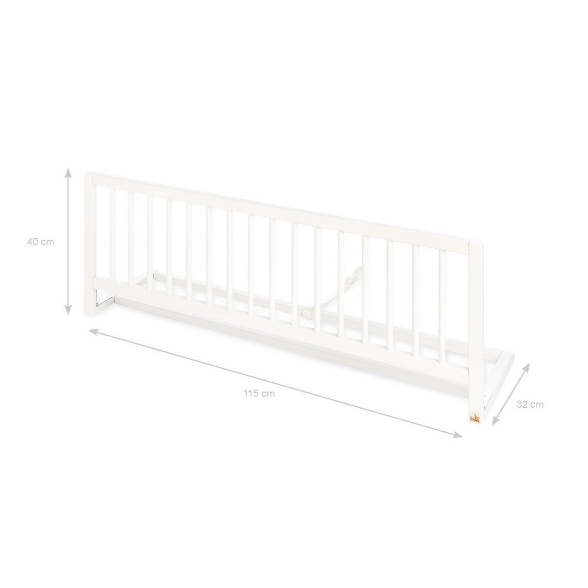 Bed protector 'Comfort', white lacquered