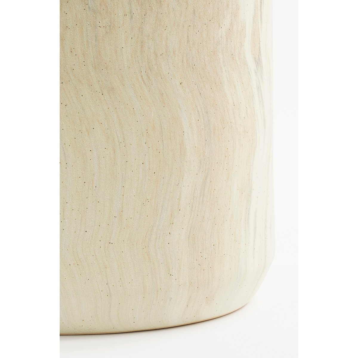 Trentino Vase - L29 x W25 x H39 cm - Ceramic - Beige