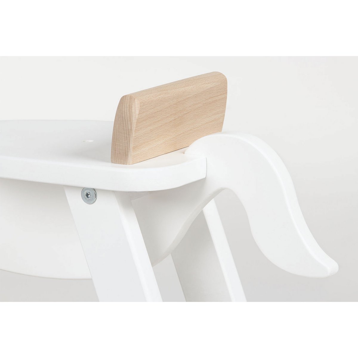 Rocking horse 'Pinolino' with ring, white/natural
