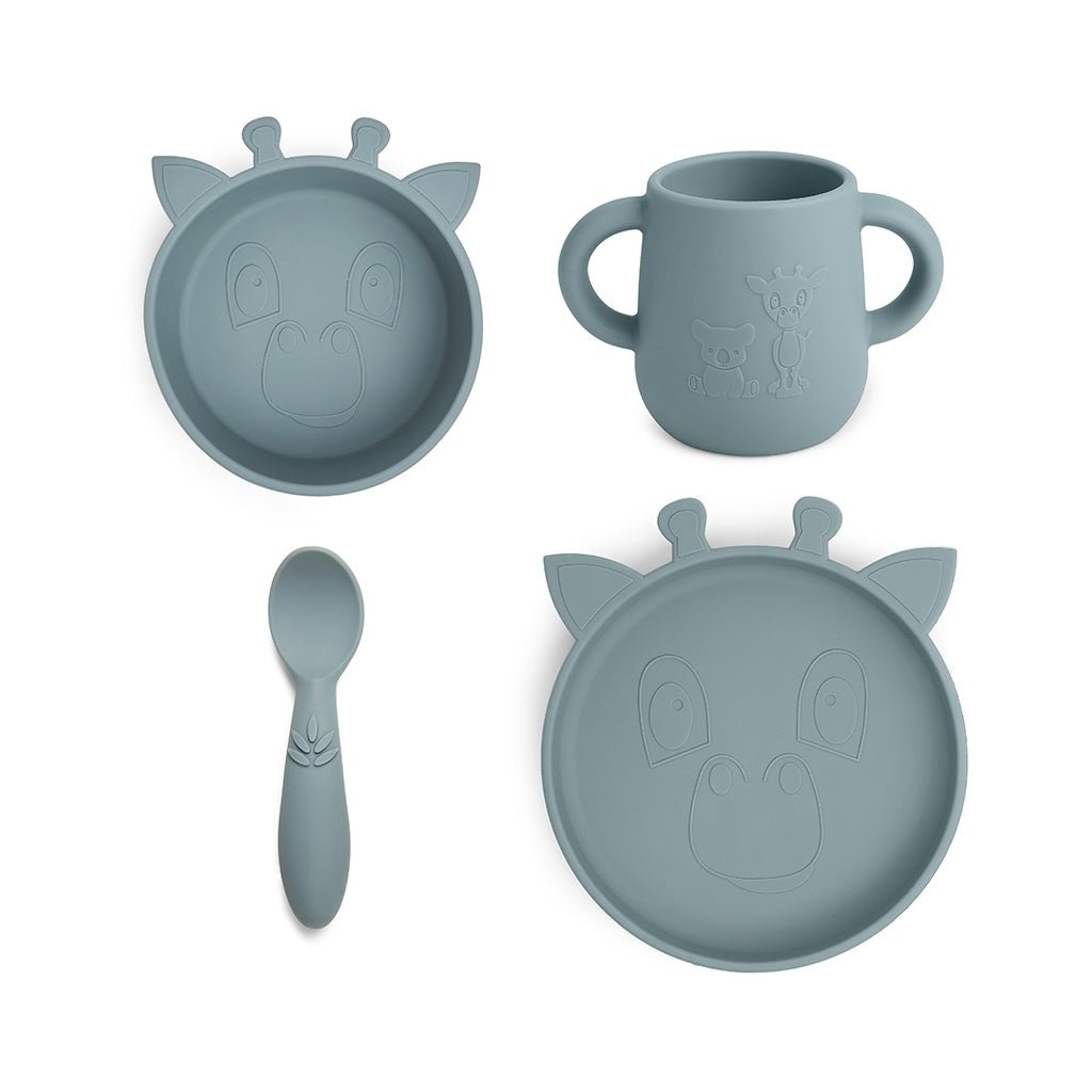 Lykke silicone dinner set 4-pack Giraffe