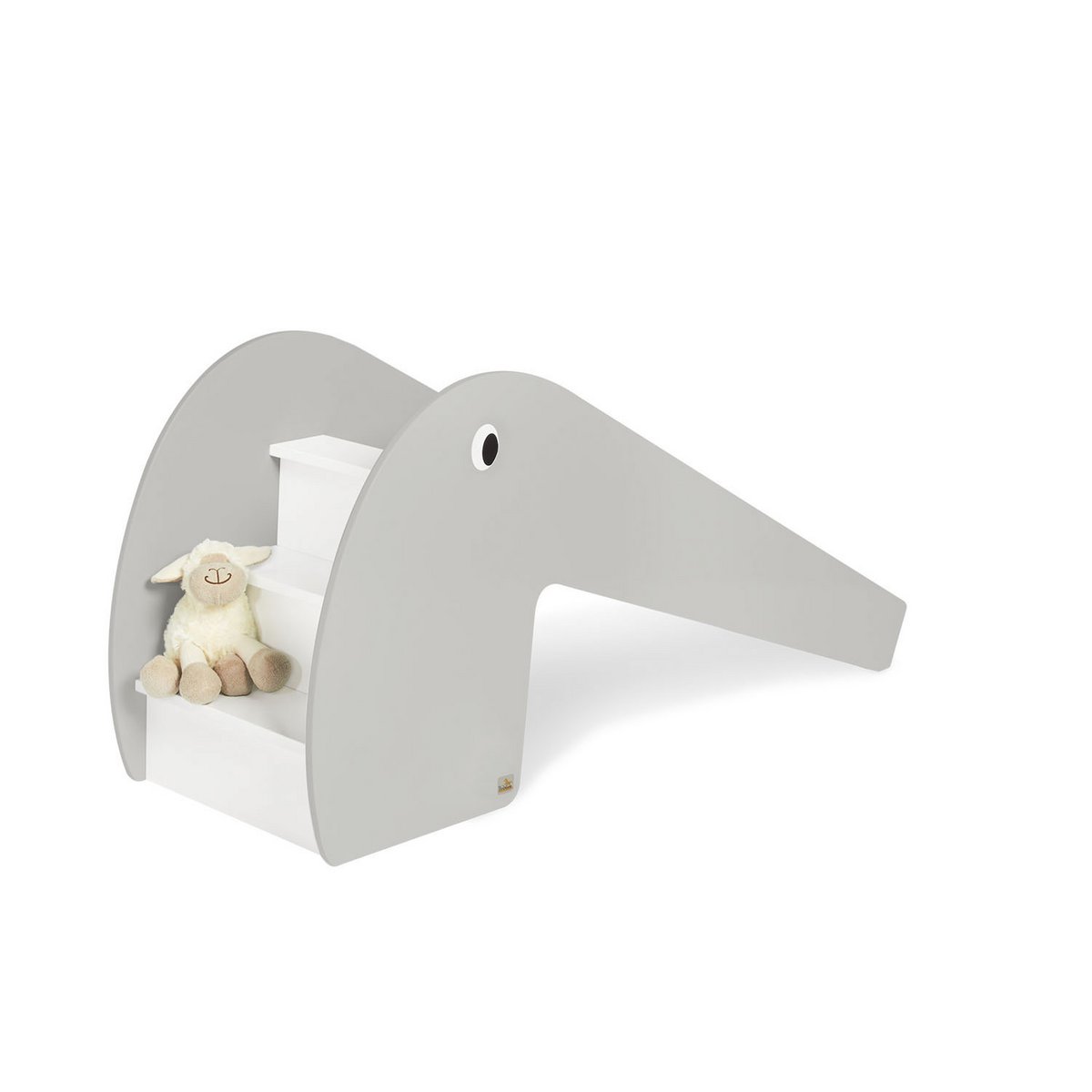 Indoor slide 'Lotta', grey/white