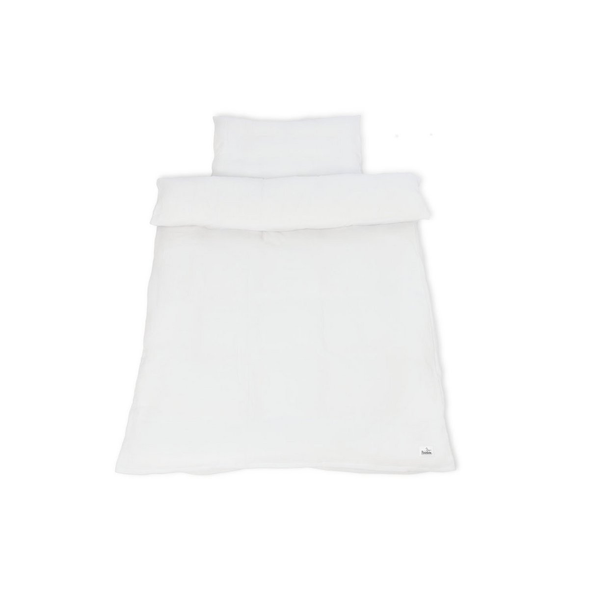 Muslin duvet cover set for cot, white, 2-piece