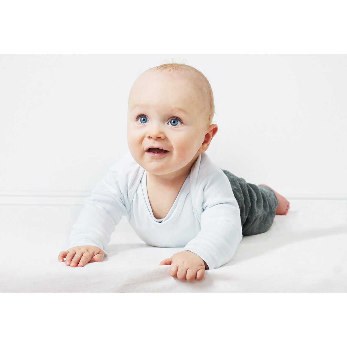 Fitted sheet for cot, jersey, grey