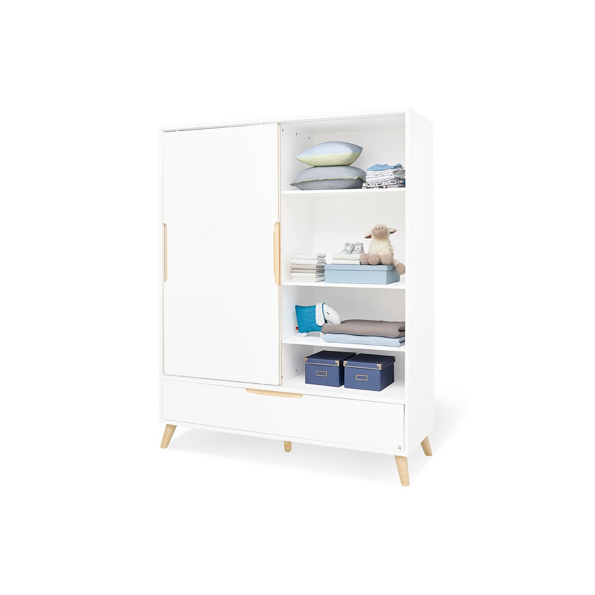 Nursery 'Move' wide large
3 parts: cot, wide dresser, large wardrobe