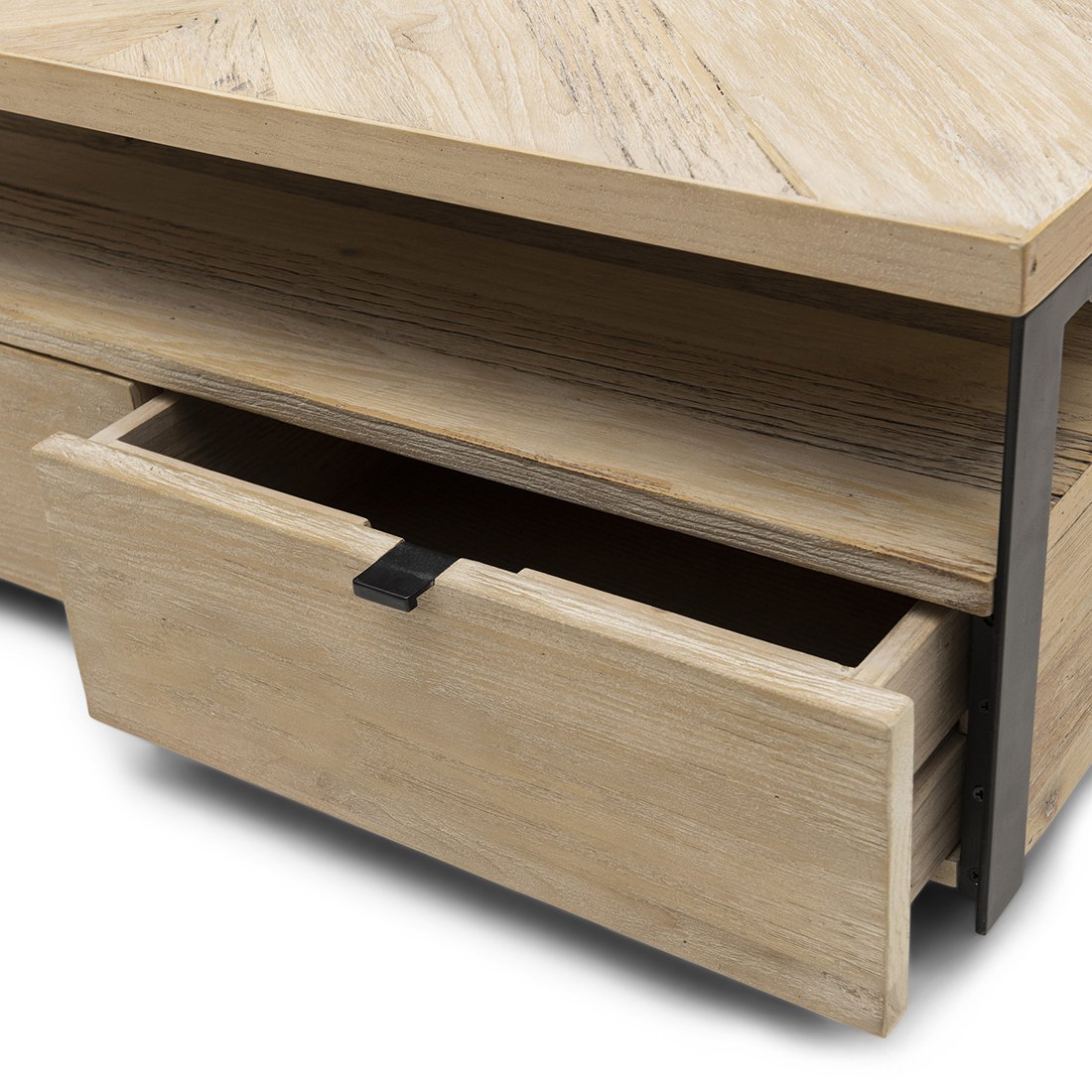 Milan Coffee Table Parquet 90x90