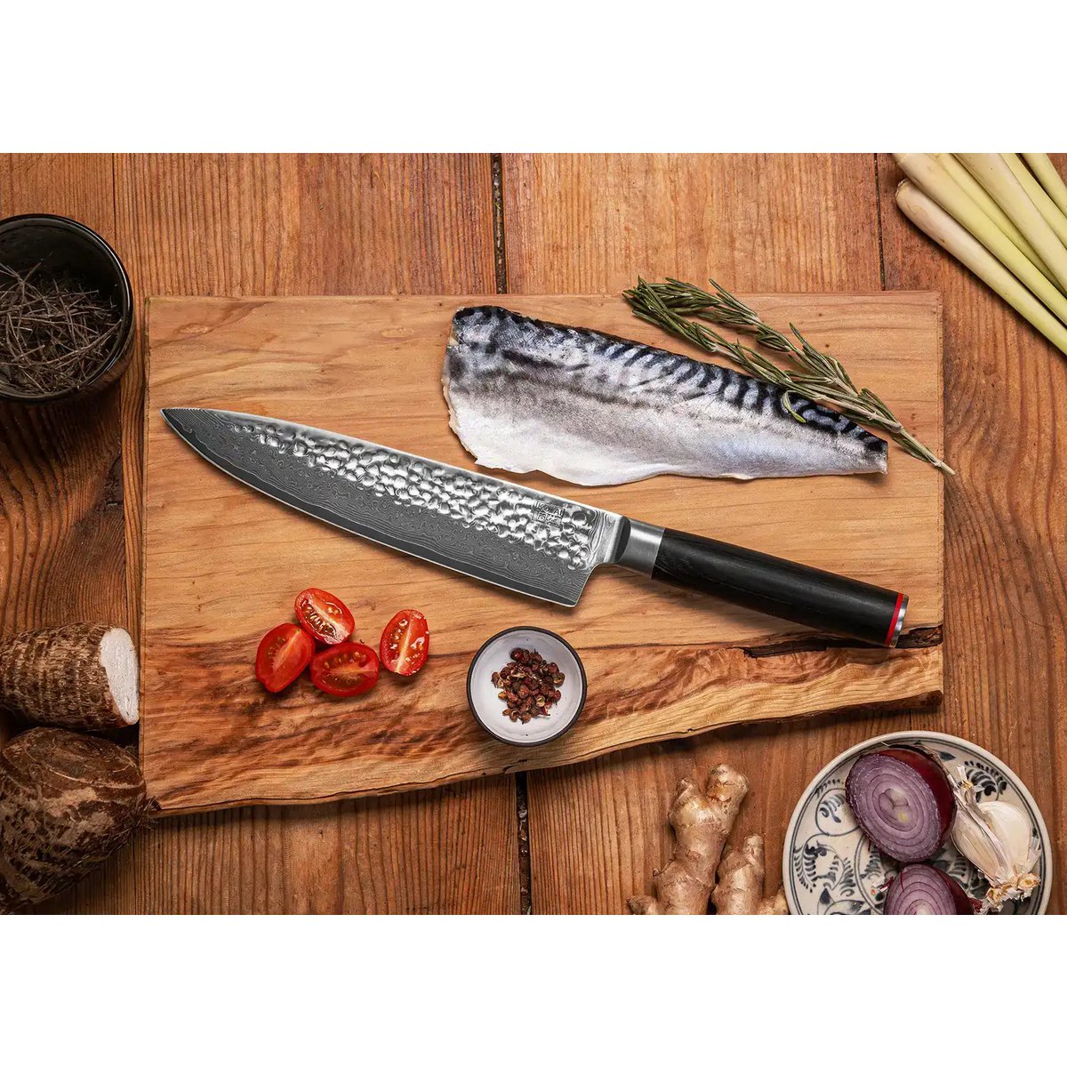 Gyuto Damascus chef's knife
