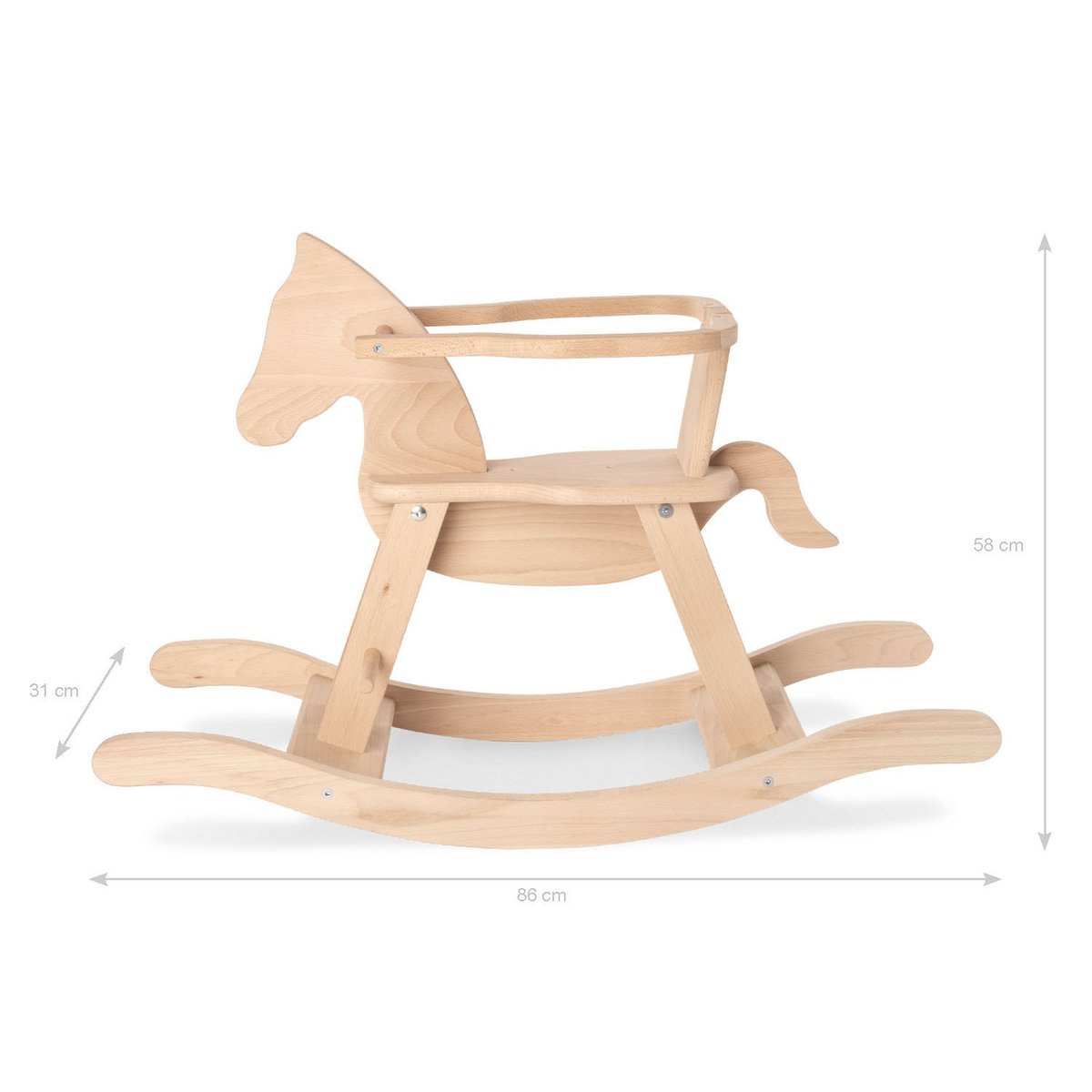 Rocking horse 'Pinolino' with ring