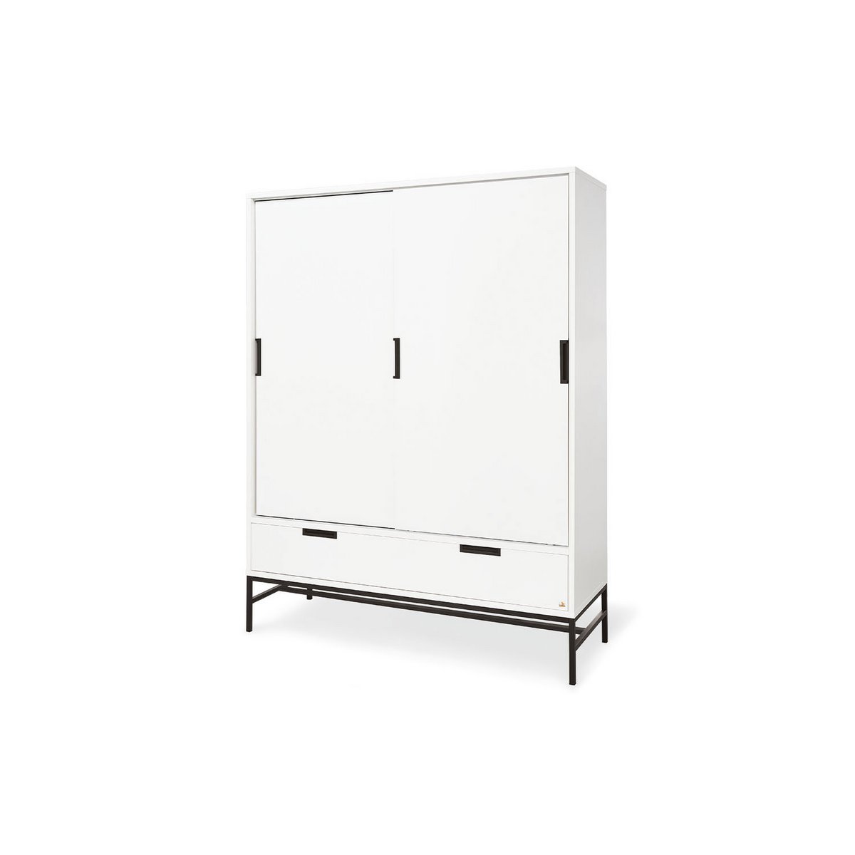 Nursery 'Steel' extra wide large
3 parts: cot, extra wide dresser, large wardrobe