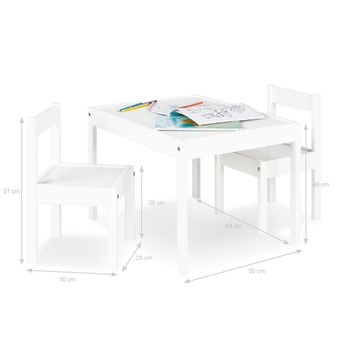 Children's table and chair set 'Sina', 3 pieces