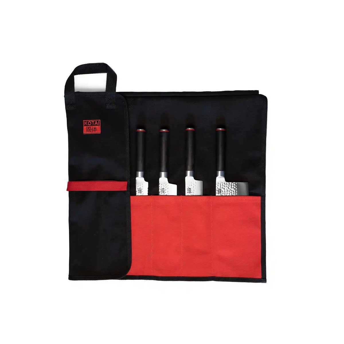 Kitchen Accessories - KOTAI Knife Roll Bag - 100% Cotton (7 Slots for 6 Knives and a Sharpening Steel)