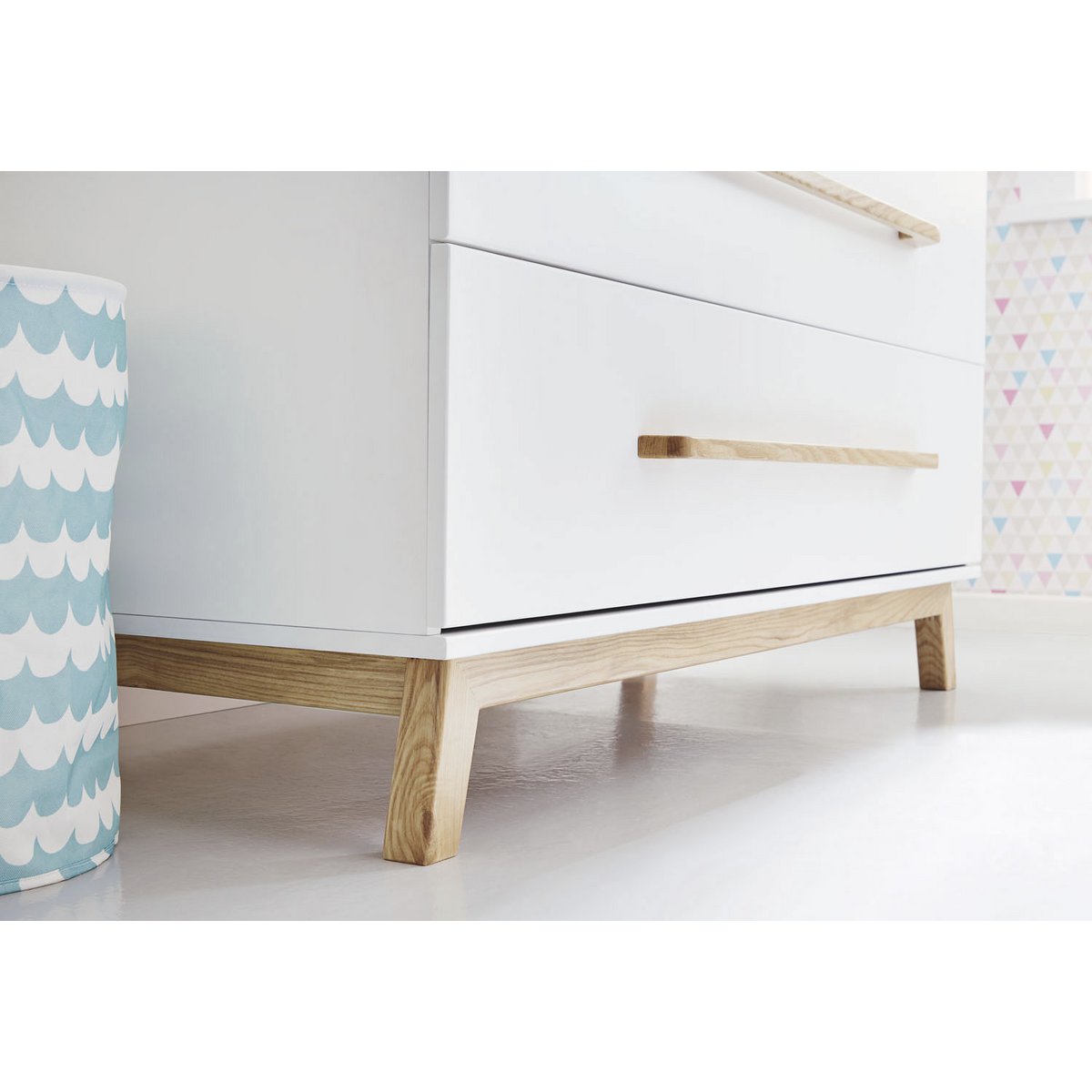 Nursery 'Riva' wide
 3 parts: bed, wide chest of drawers, 2-door wardrobe