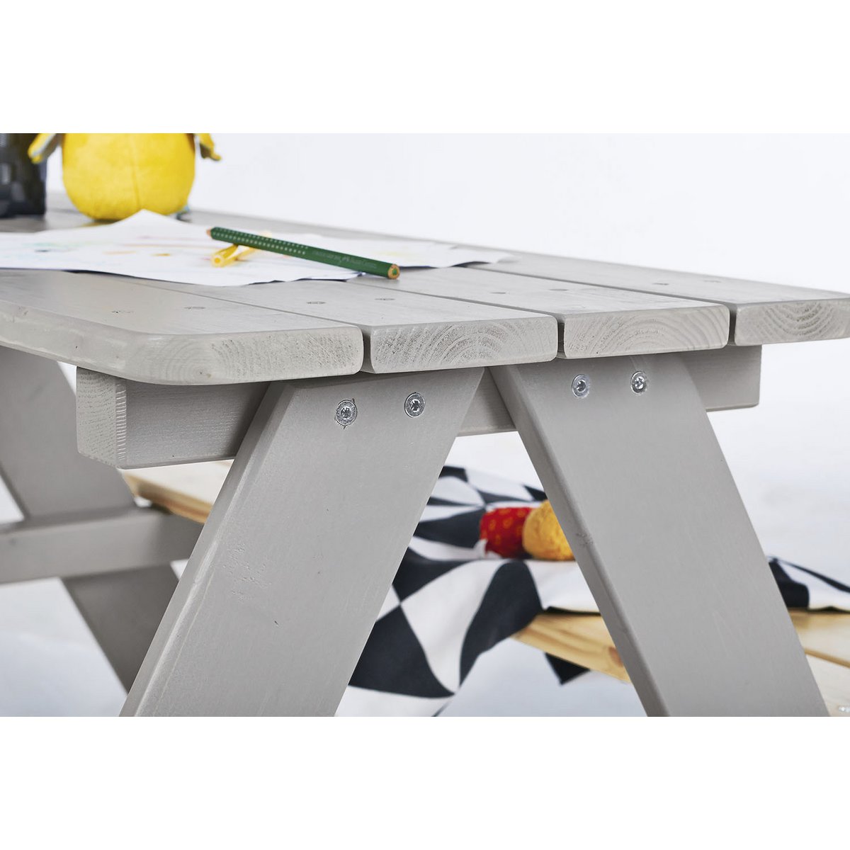 Children's picnic bench 'Nicki für 4', gray
