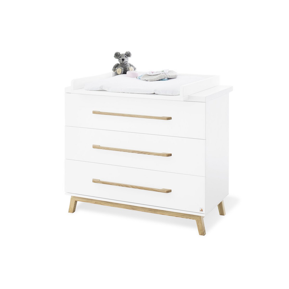 Nursery 'Riva' wide large
 3 parts: cot, wide dresser, large wardrobe