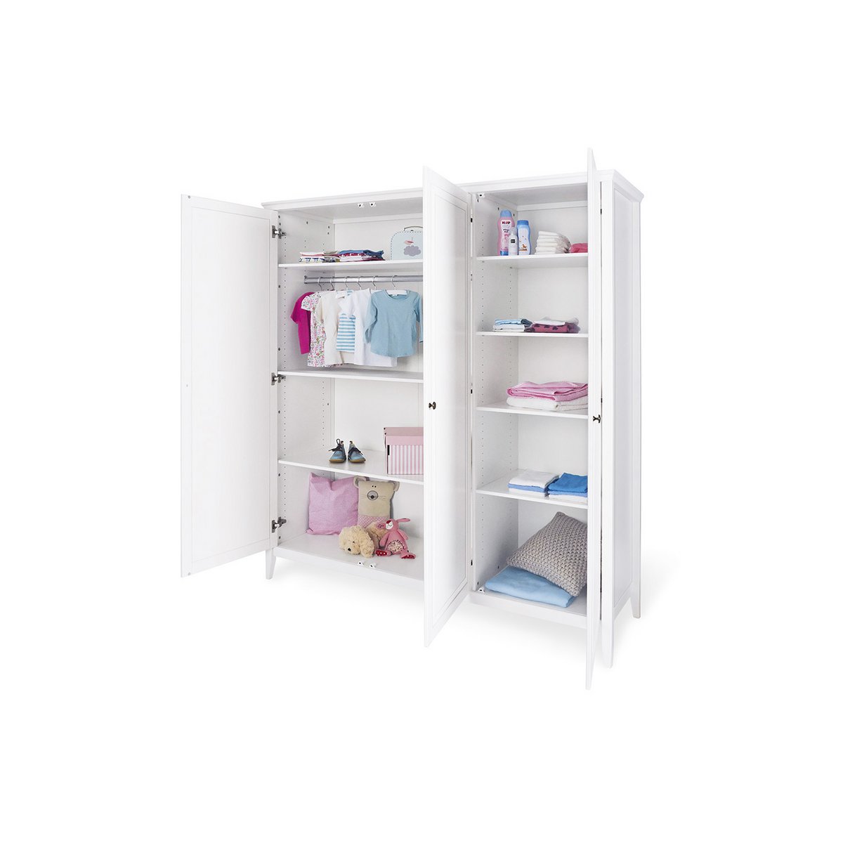 Nursery 'Smilla' wide large
 3 parts: cot, wide dresser, large wardrobe