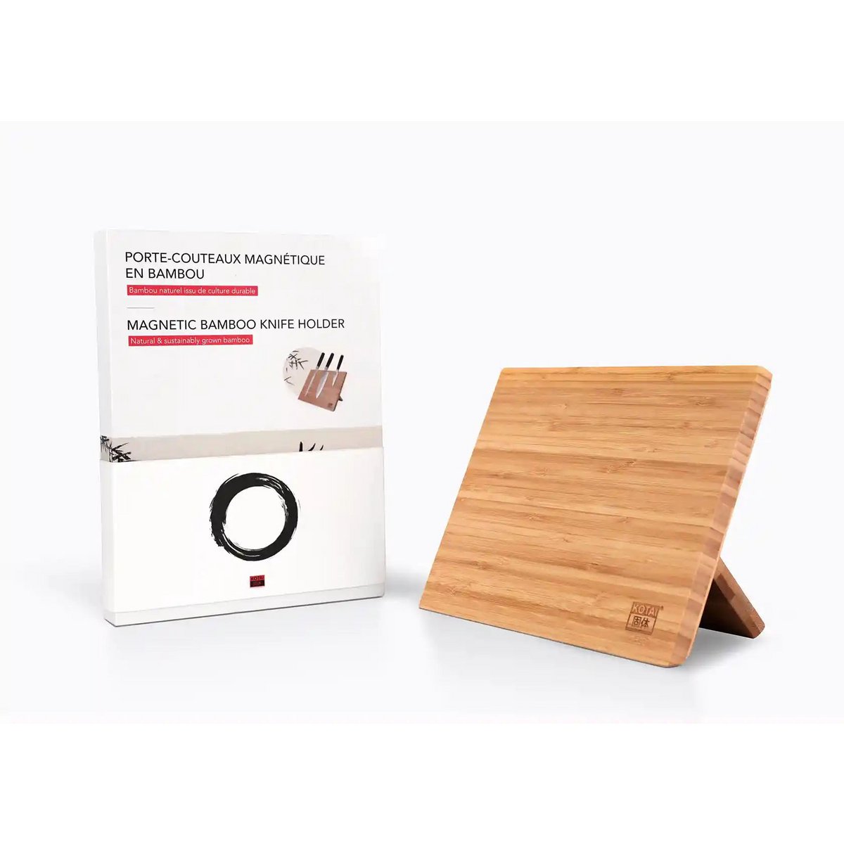 Kitchen Accessories - KOTAI Magnetic Bamboo Knife Holder (Foldable) - 30 x 22 cm