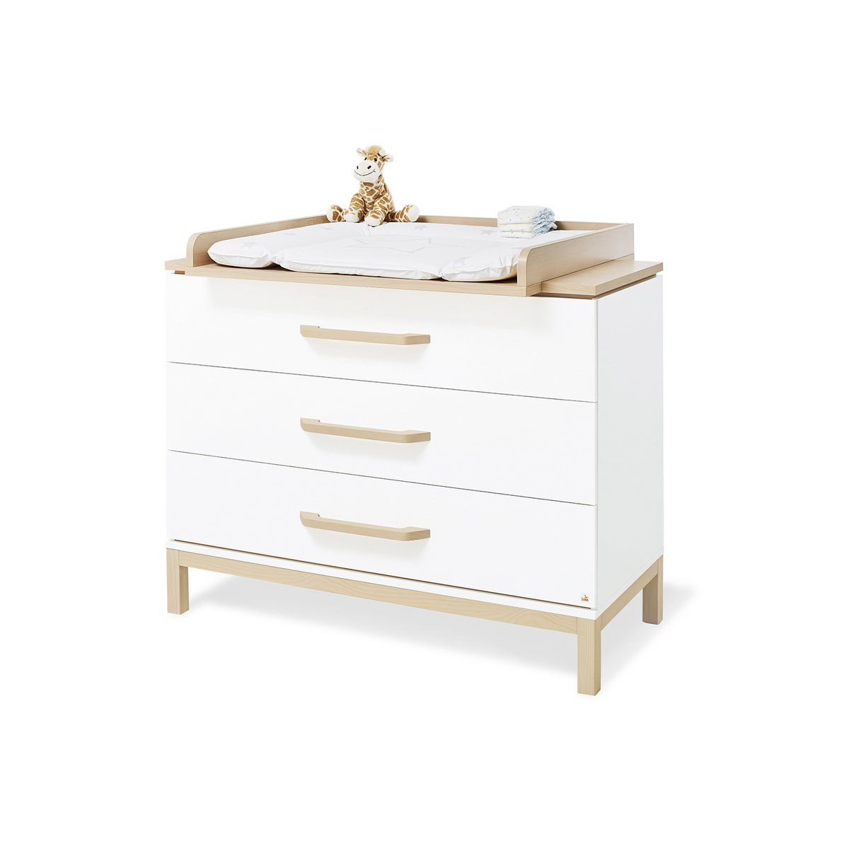 Starter set 'Light' wide
 2 parts: cot, wide chest of drawers