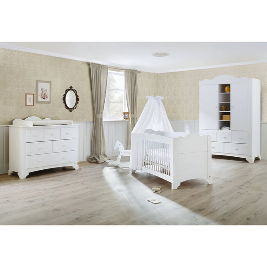 Nursery 'Pino' wide large
 3 parts: cot, wide dresser, large wardrobe