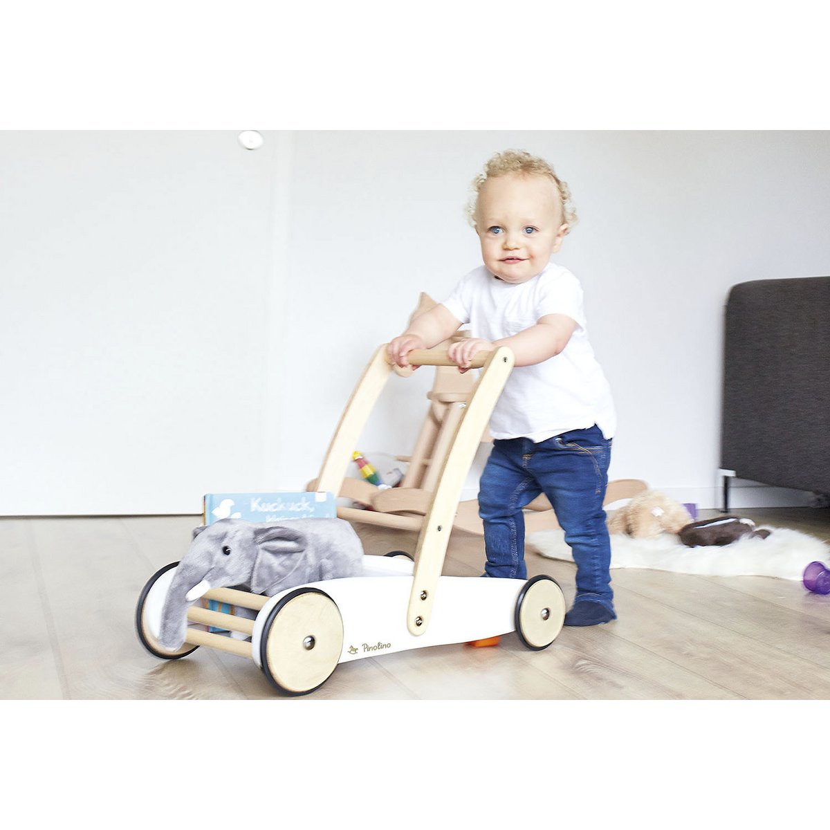 Leather walker 'Uli', white