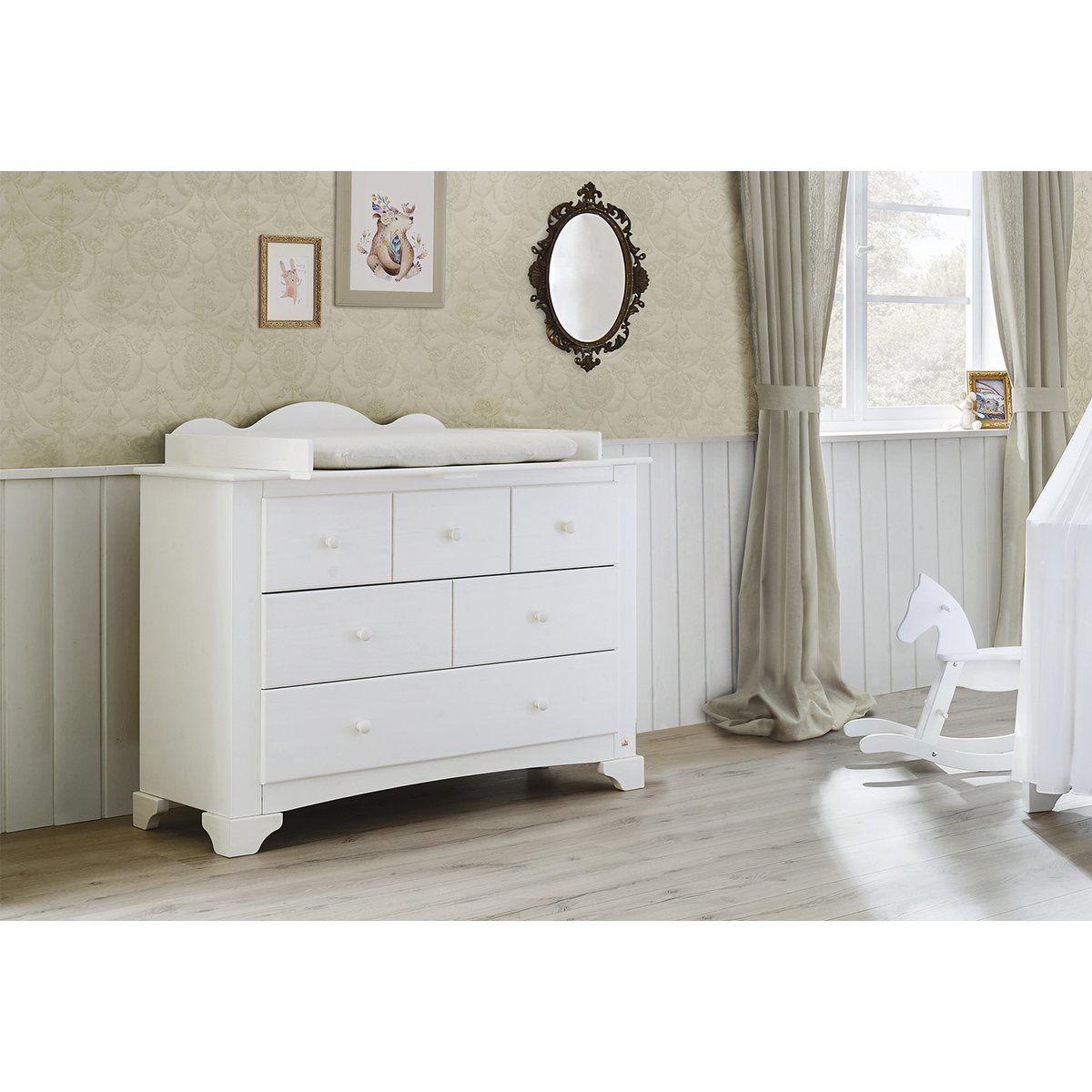 Chest of drawers 'Pino' wide