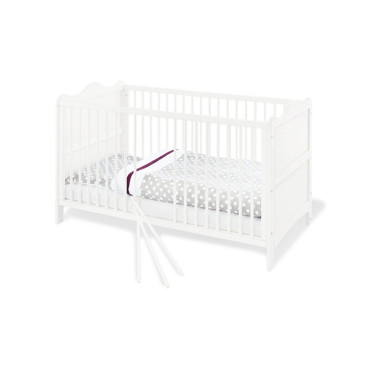 Starter set 'Florentina' extra wide, incl. extra wide cabinet
 3 parts: cot, extra wide chest of drawers incl. extra wide cupboard