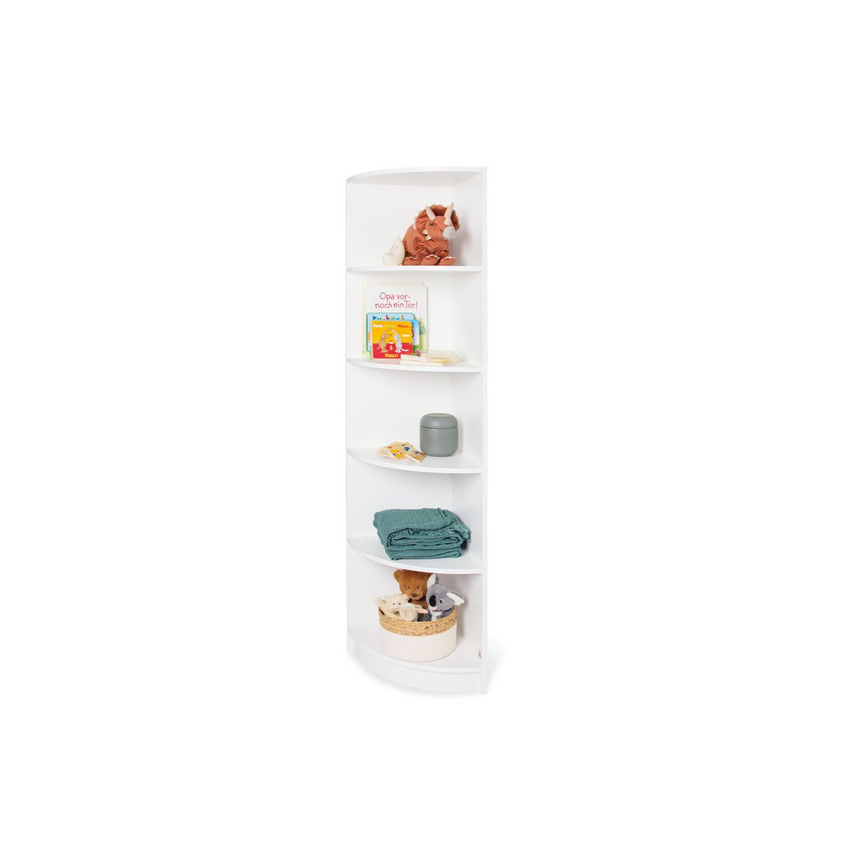 Corner shelf white
