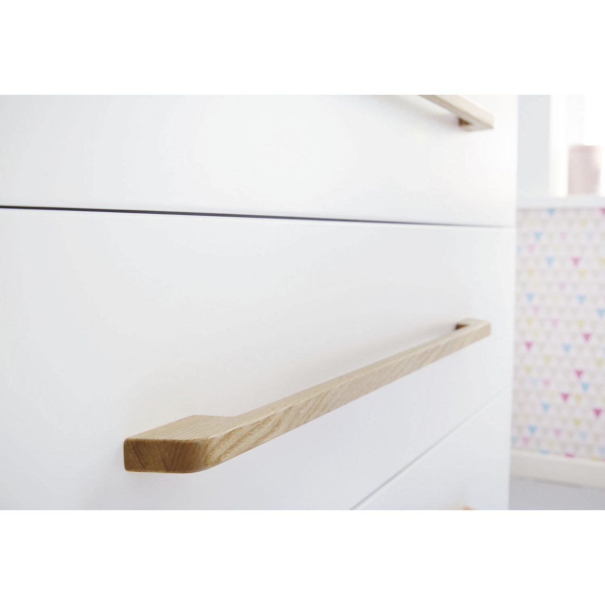Nursery 'Riva' wide large
 3 parts: cot, wide dresser, large wardrobe