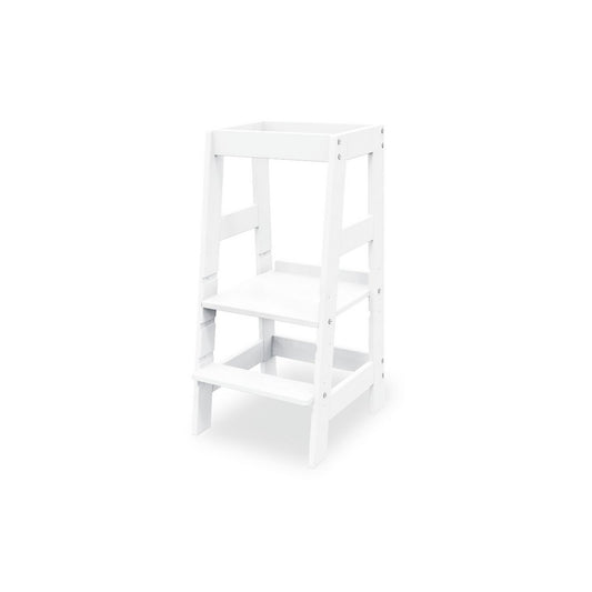 Learning tower 'Fino', white lacquered