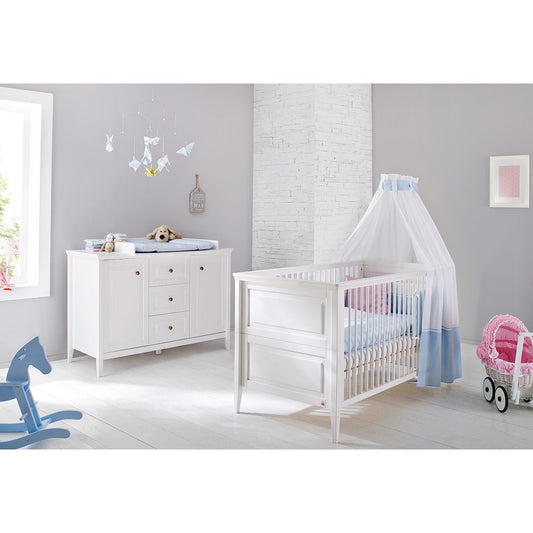Starter set 'Smilla' extra wide
 2 parts: cot, extra wide chest of drawers