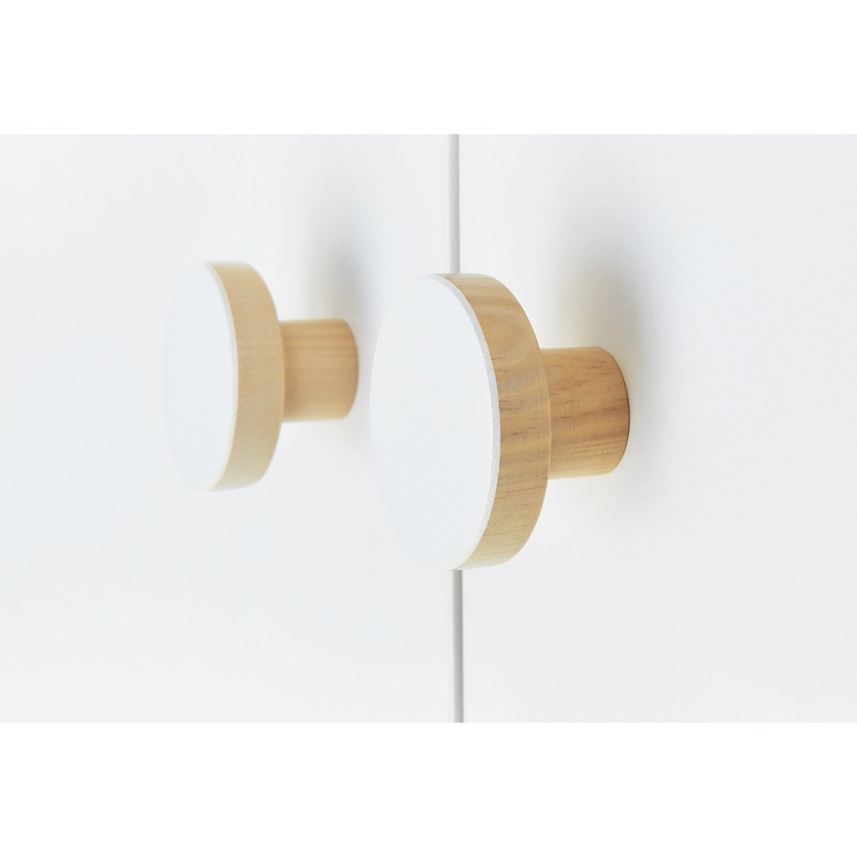Starter set 'Round' wide 2 parts: cot, wide chest of drawers