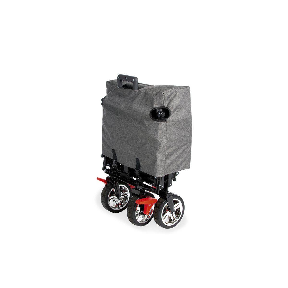 Folding handcart 'AddPlus' with brake, mottled grey tones
