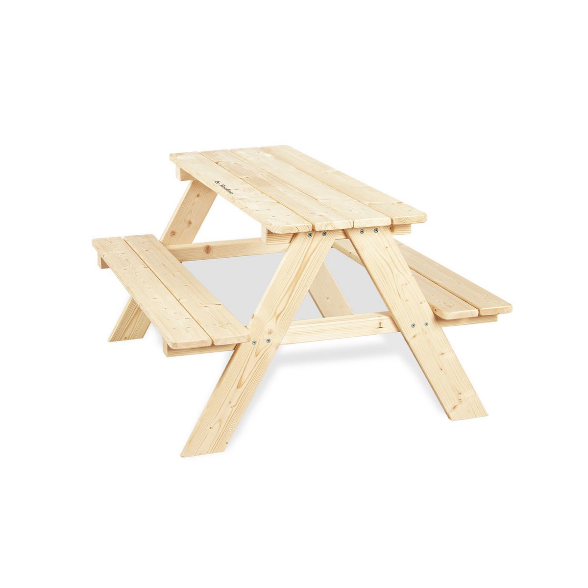 Children's picnic bench 'Nicki für 4', natural