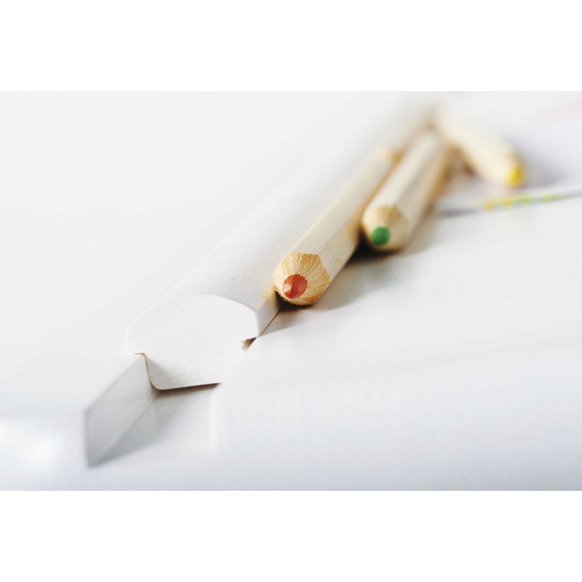 Children's desk 'Lena', white glazed