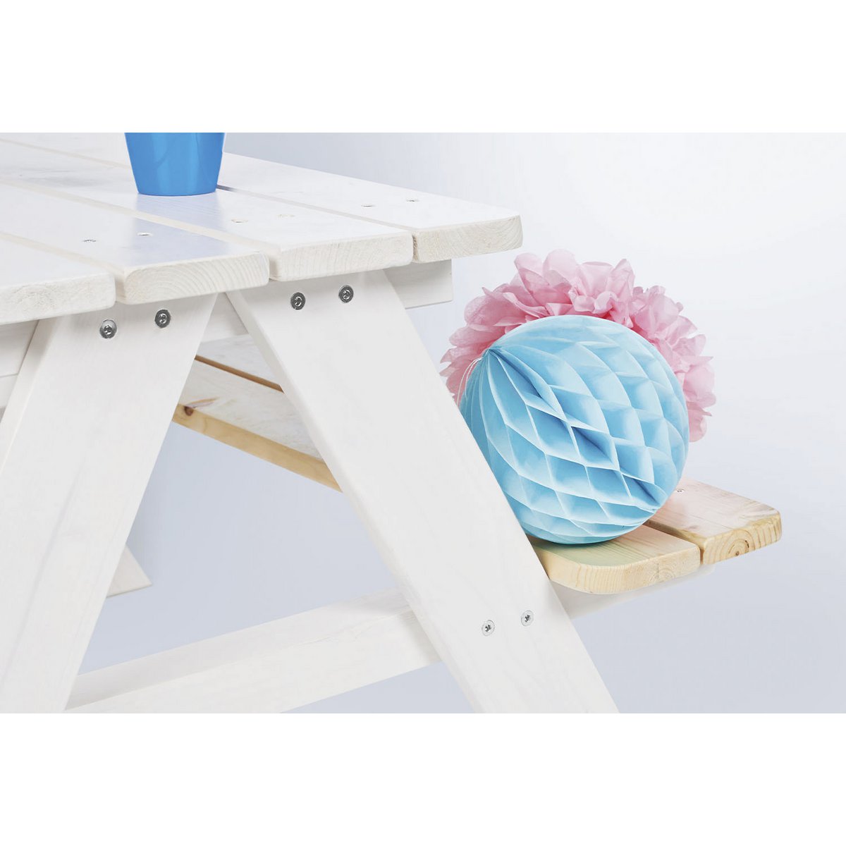 Children's picnic bench 'Nicki für 4', white