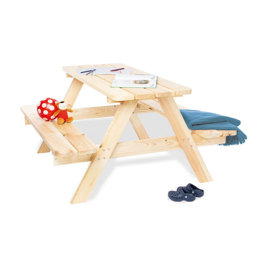 Children's picnic bench 'Nicki für 4 Maxi' natural