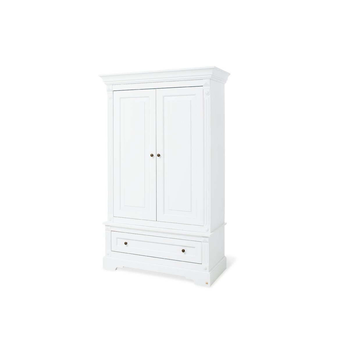 Nursery 'Emilia' wide, incl. wall shelf
 4 parts: bed, wide chest of drawers, 2-door wardrobe, wall shelf