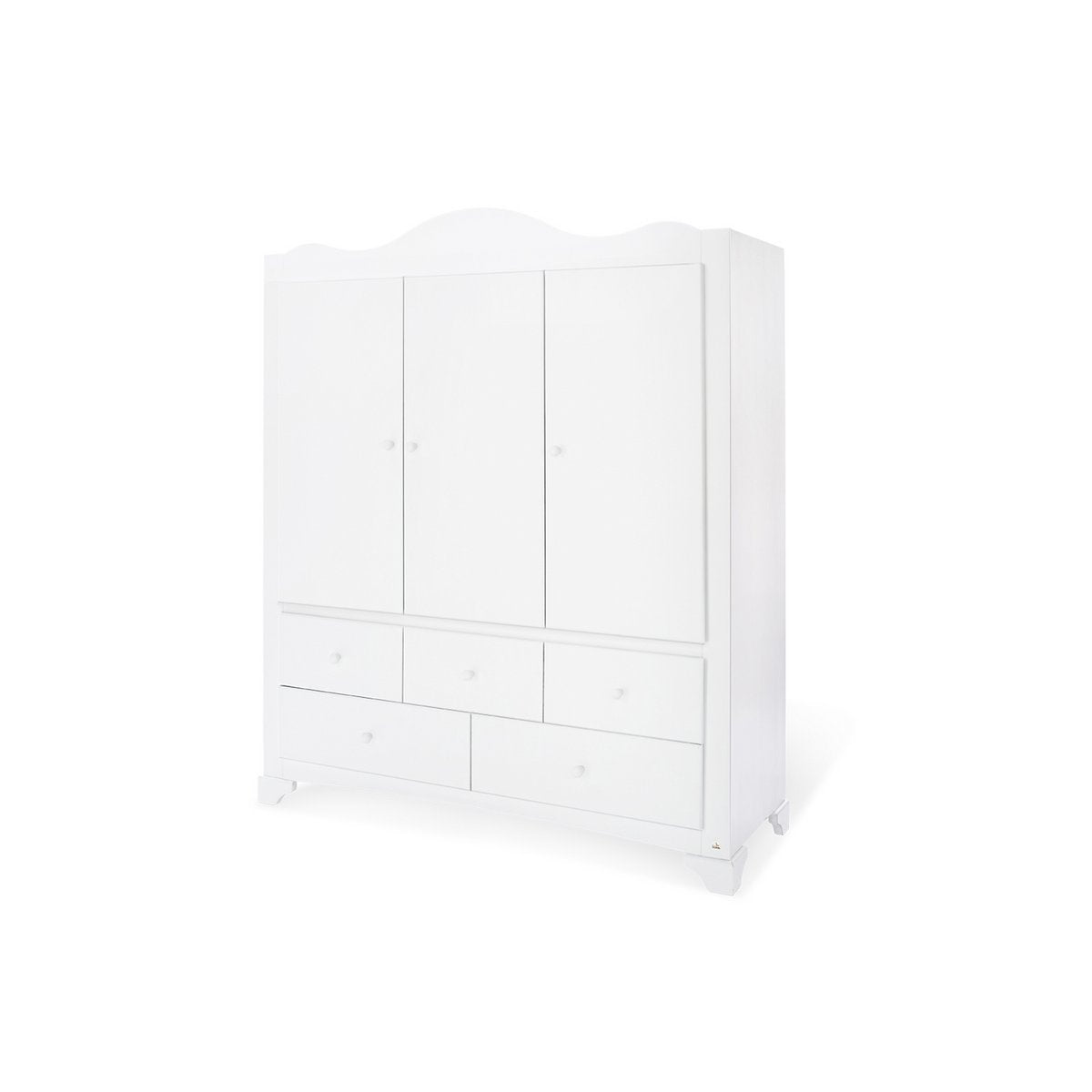 Nursery 'Pino' wide large with 3 doors
 3 parts: cot, wide chest of drawers, large wardrobe with 3 doors