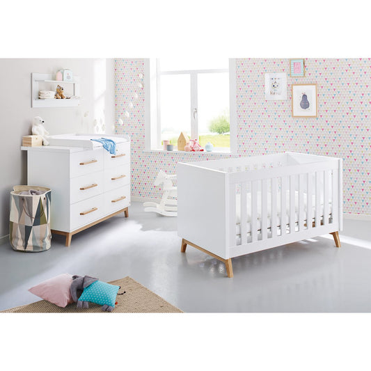 Starter set 'Riva' extra wide
 2 parts: cot, extra wide chest of drawers