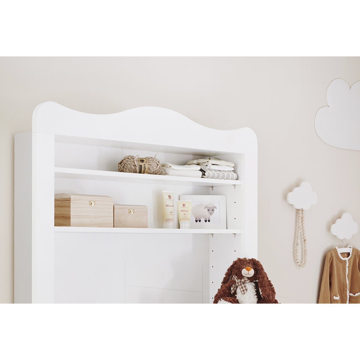 Starter set 'Florentina' extra wide, incl. extra wide cabinet
 3 parts: cot, extra wide chest of drawers incl. extra wide cupboard