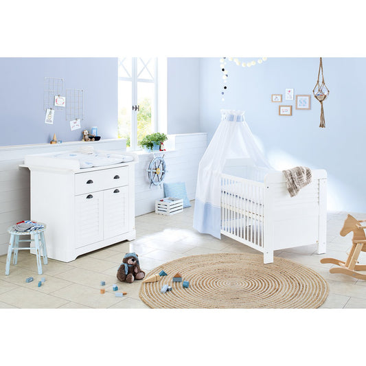 Starter set 'Siena' wide 2-piece: cot bed, wide chest of drawers