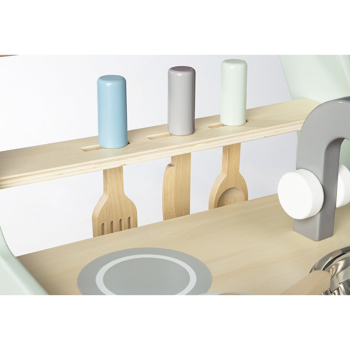 Children's kitchen 'Kalle', pastel green