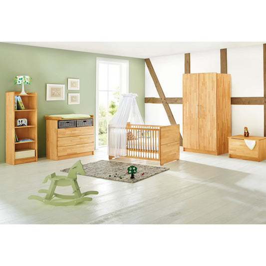 Nursery 'Natura' wide
 3 parts: cot, wide chest of drawers, 2-door wardrobe