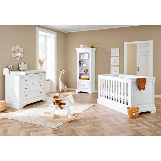 Starter set 'Emilia' wide 
2 parts: cot, wide chest of drawers