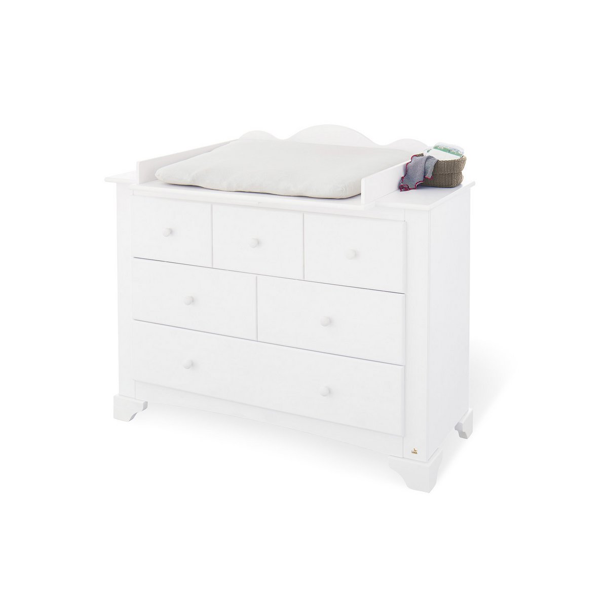 Starter set 'Pino' wide
 2 parts: cot, wide chest of drawers