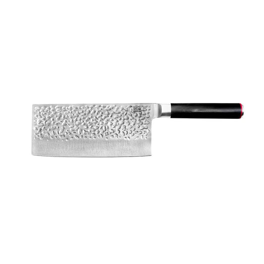 Knife - Cleaver with Bamboo Saya and Bamboo Box - 190mm Blade