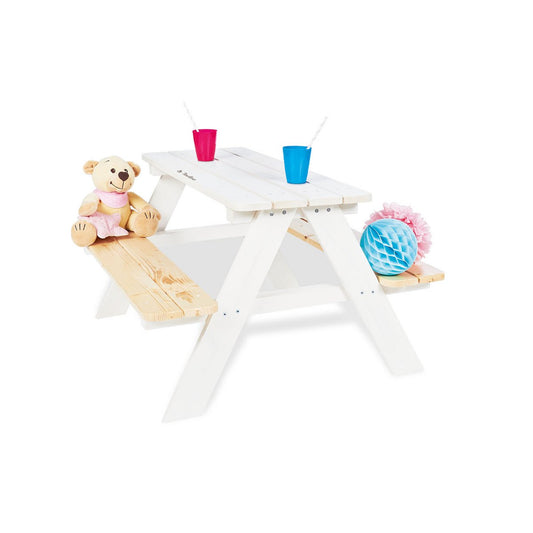Children's picnic bench 'Nicki für 4', white