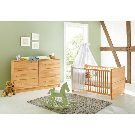 Starter set 'Natura' extra wide
 2 parts: cot, extra wide chest of drawers